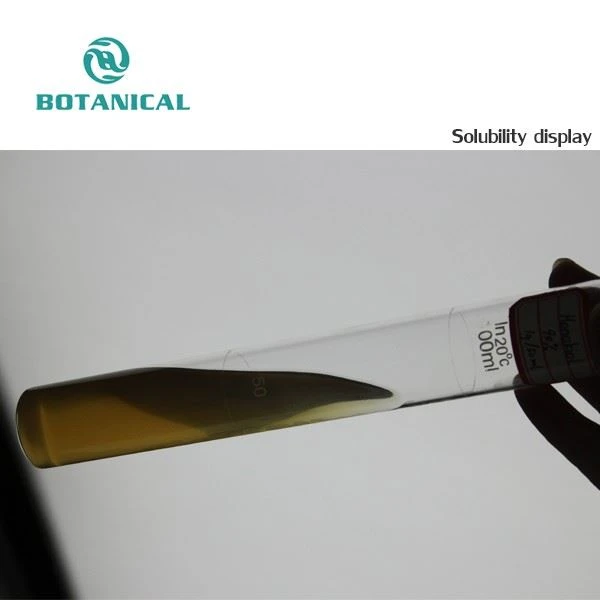 Solubility display of Tribulus Terrestris Extract Powder by Botanical Cube Inc.